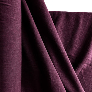 Woven | Viscose + Linen - Plum - Fabric + Flow Textile Co.