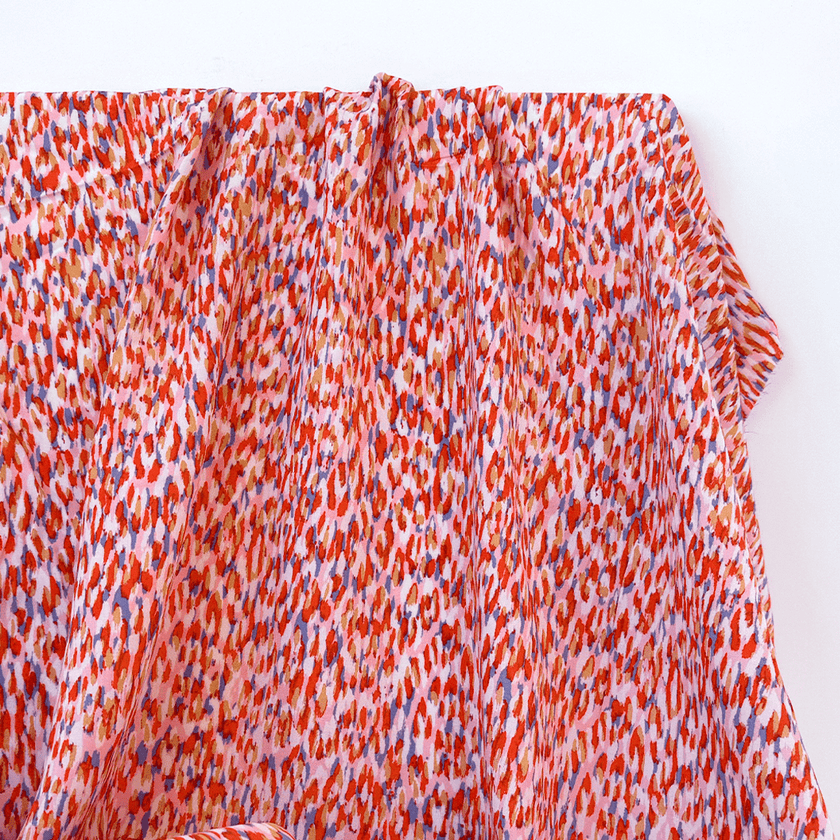 Woven | Viscose - Pink Static - Fabric + Flow Textile Co.