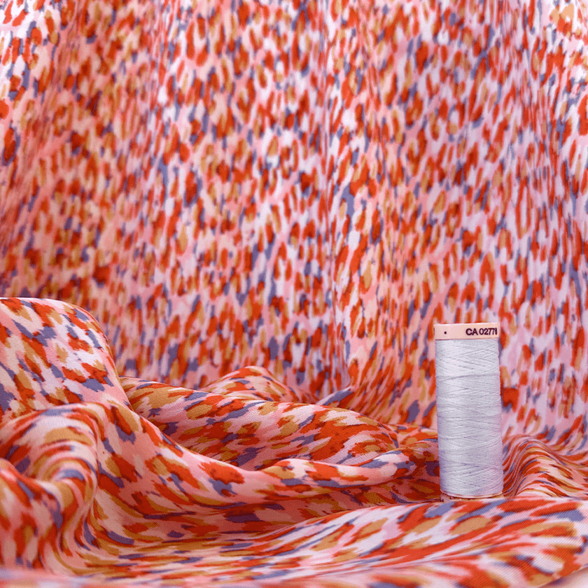 Woven | Viscose - Pink Static - Fabric + Flow Textile Co.