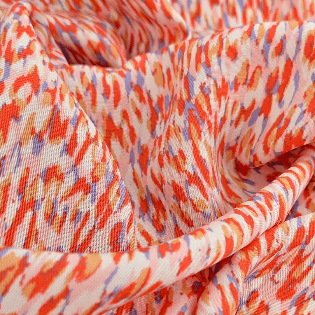 Pink Stactic Woven | Viscose - Pink Static - Fabric + Flow – Fabric + Flow Textile Co.