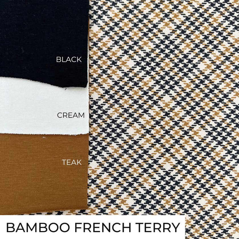 REMNANT |French Terry | Houndstooth - 1m Piece