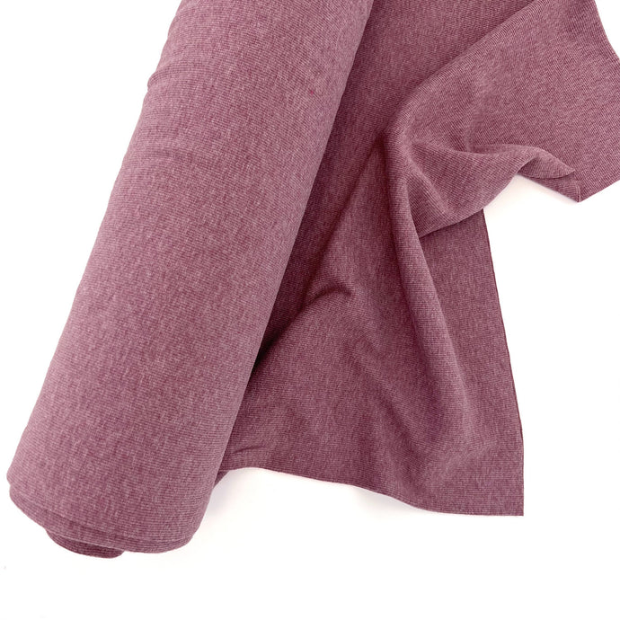 Ribbing Tubular | Bamboo - Heather Mauve