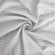 Jersey Knit Print | Bamboo 4mm Stripes - Grey + White