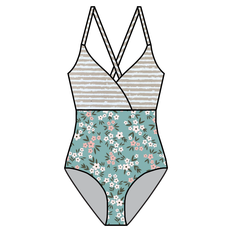 Swim Kit | Mariposa + Beach Stripe
