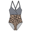 Swim Kit | Brown Leopard + Mini Stripes