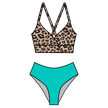 Swim Kit | Brown Leopard + Teal