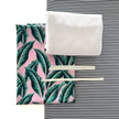 Swim Kit | Pink Palm + Mini Stripes