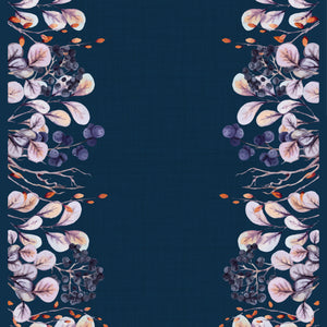 French Terry Print | Navy Border  R7-11
