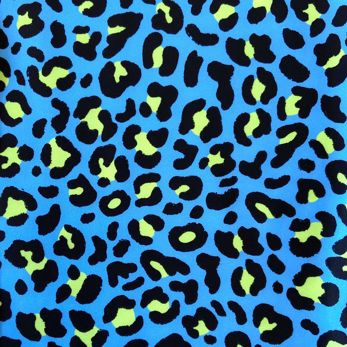 Swim Print | Blue Leopard