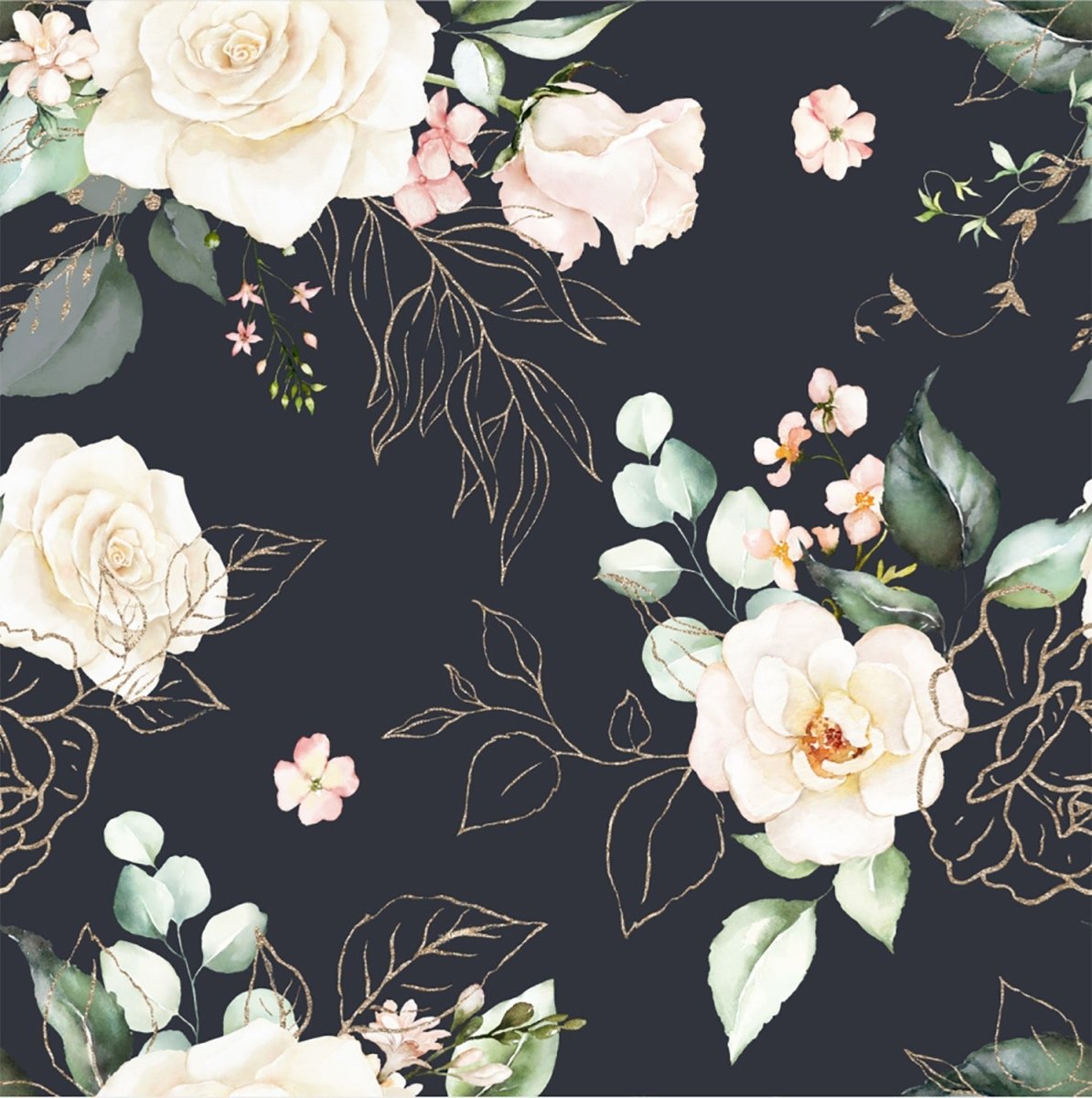 Athletic Print | Winter Botanicals - Fabric + Flow Textile Co.