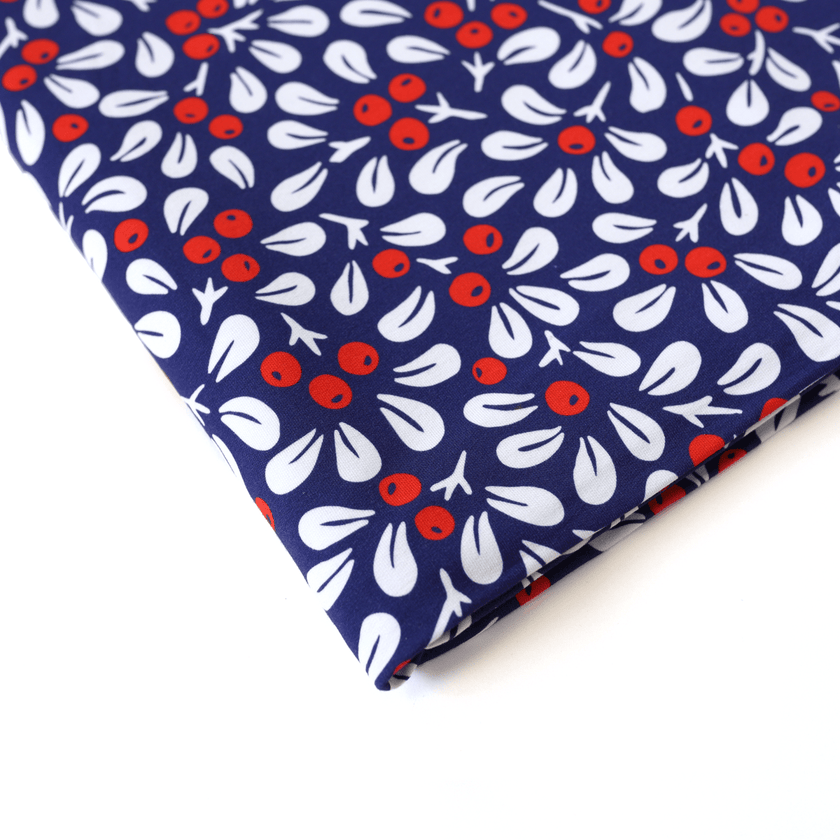 Bamboo | Midnight Berries| Remnants - Fabric + Flow Textile Co.