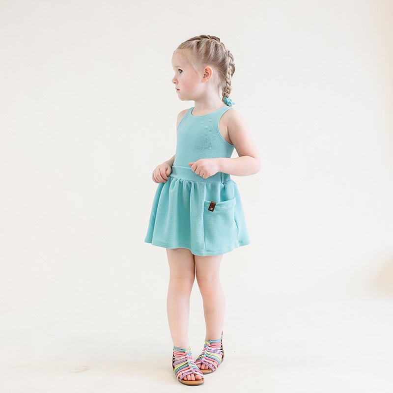 Bullet (Pique) Knit | Sky Blue - Fabric + Flow Textile Co.