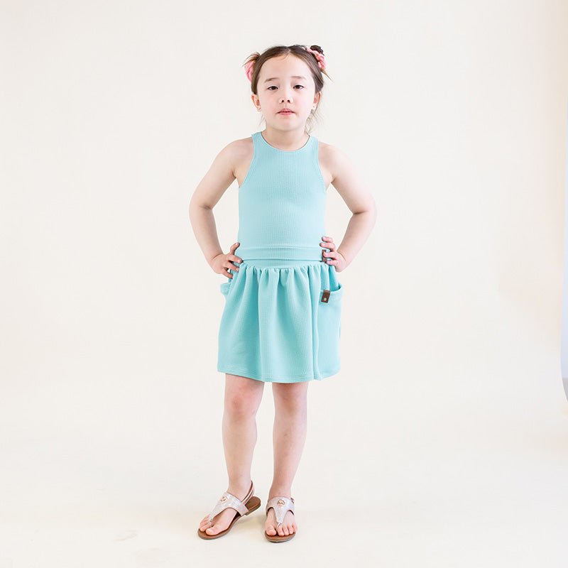 Bullet (Pique) Knit | Sky Blue - Fabric + Flow Textile Co.