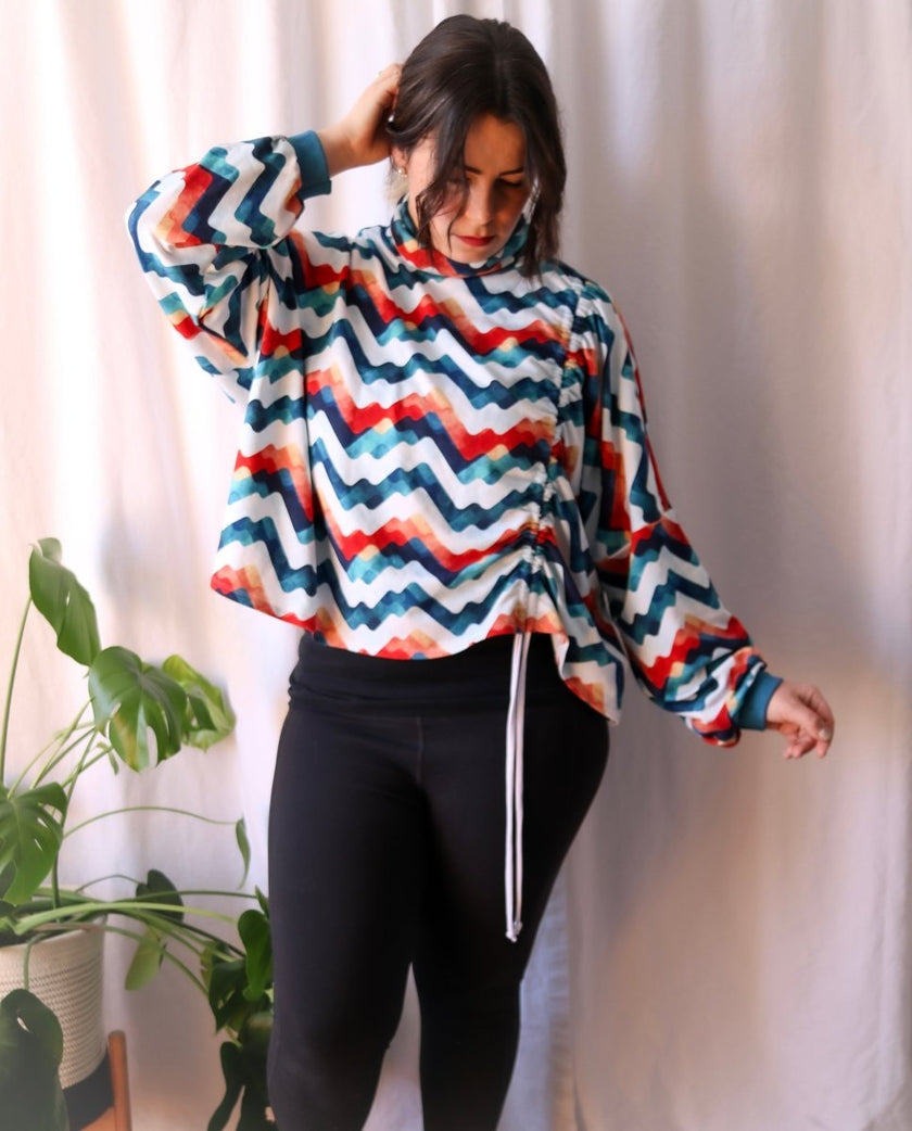 Cotton Poplin Print | Appalachian Abstract R3G1 - Fabric + Flow Textile Co.