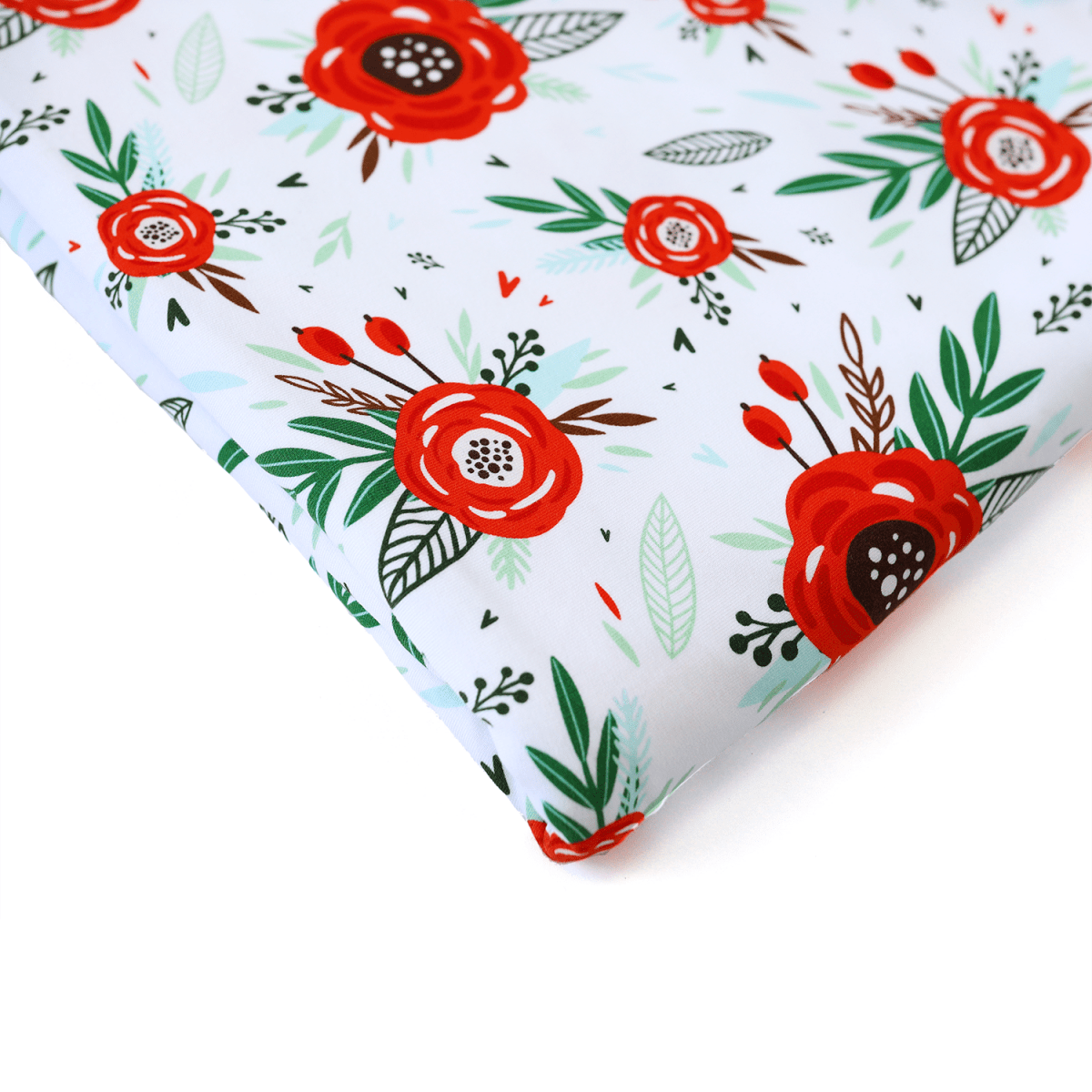 Cotton Poplin Print | Winter Poppies| Remnant - 2m Piece - Fabric + Flow Textile Co.