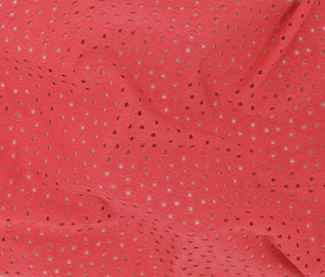 Eyelet Knit | Coral - Fabric + Flow Textile Co.