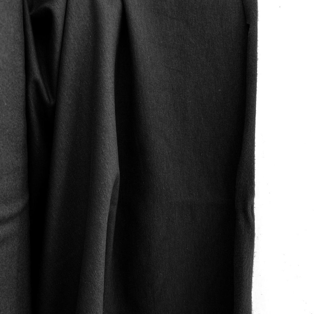 Fleece Knit | Bamboo - Black - Fabric + Flow Textile Co.