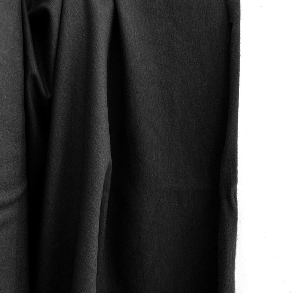 Fleece Knit | Bamboo - Black - Fabric + Flow Textile Co.