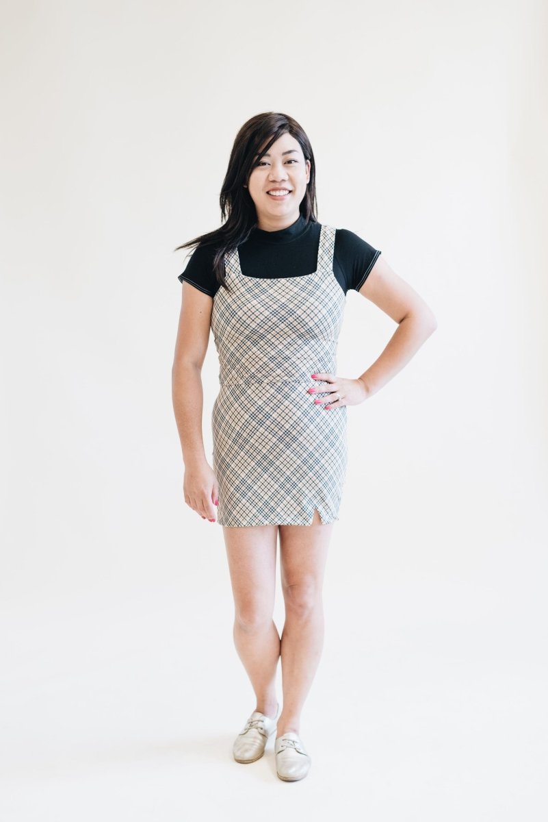 French Terry | Houndstooth | Remnant 1m Piece - Fabric + Flow Textile Co.