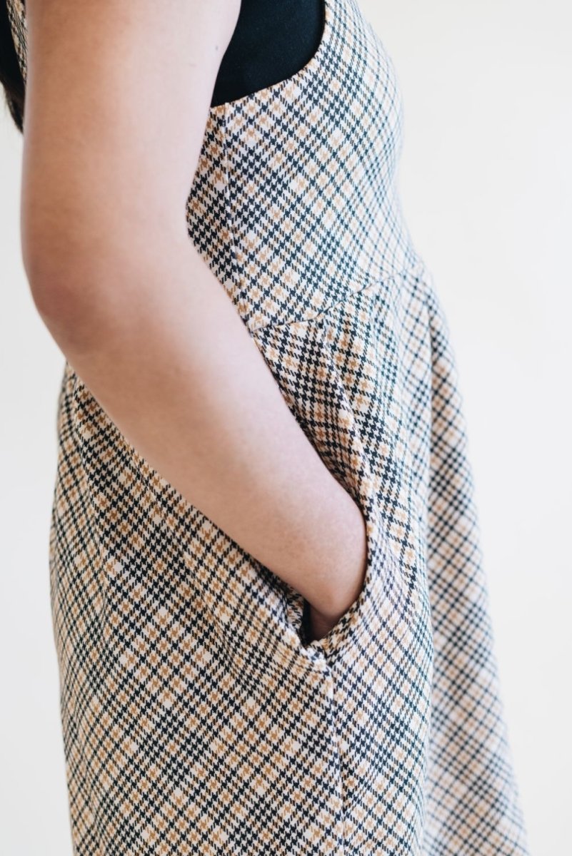 French Terry | Houndstooth | Remnant 1m Piece - Fabric + Flow Textile Co.