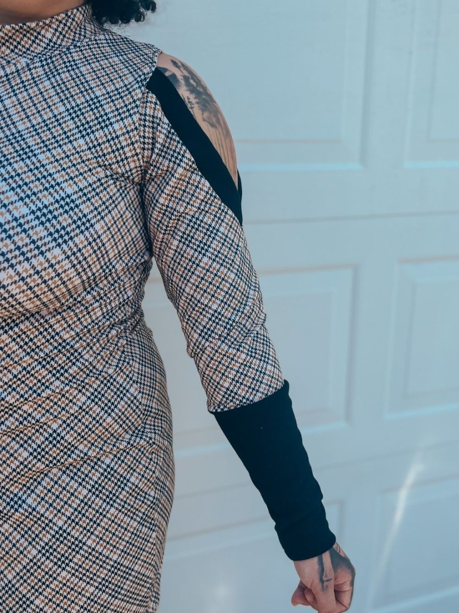 French Terry | Houndstooth | Remnant 1m Piece - Fabric + Flow Textile Co.