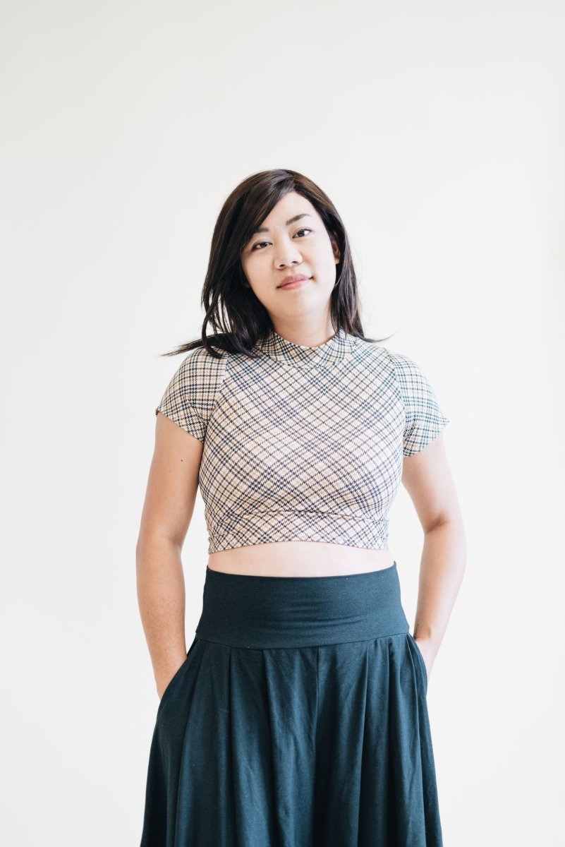 French Terry | Houndstooth | Remnant 1m Piece - Fabric + Flow Textile Co.