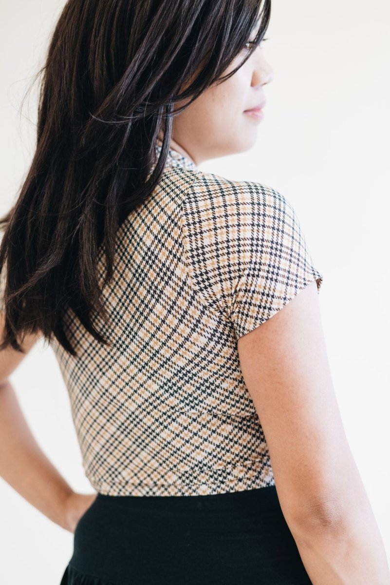 French Terry | Houndstooth | Remnant 1m Piece - Fabric + Flow Textile Co.