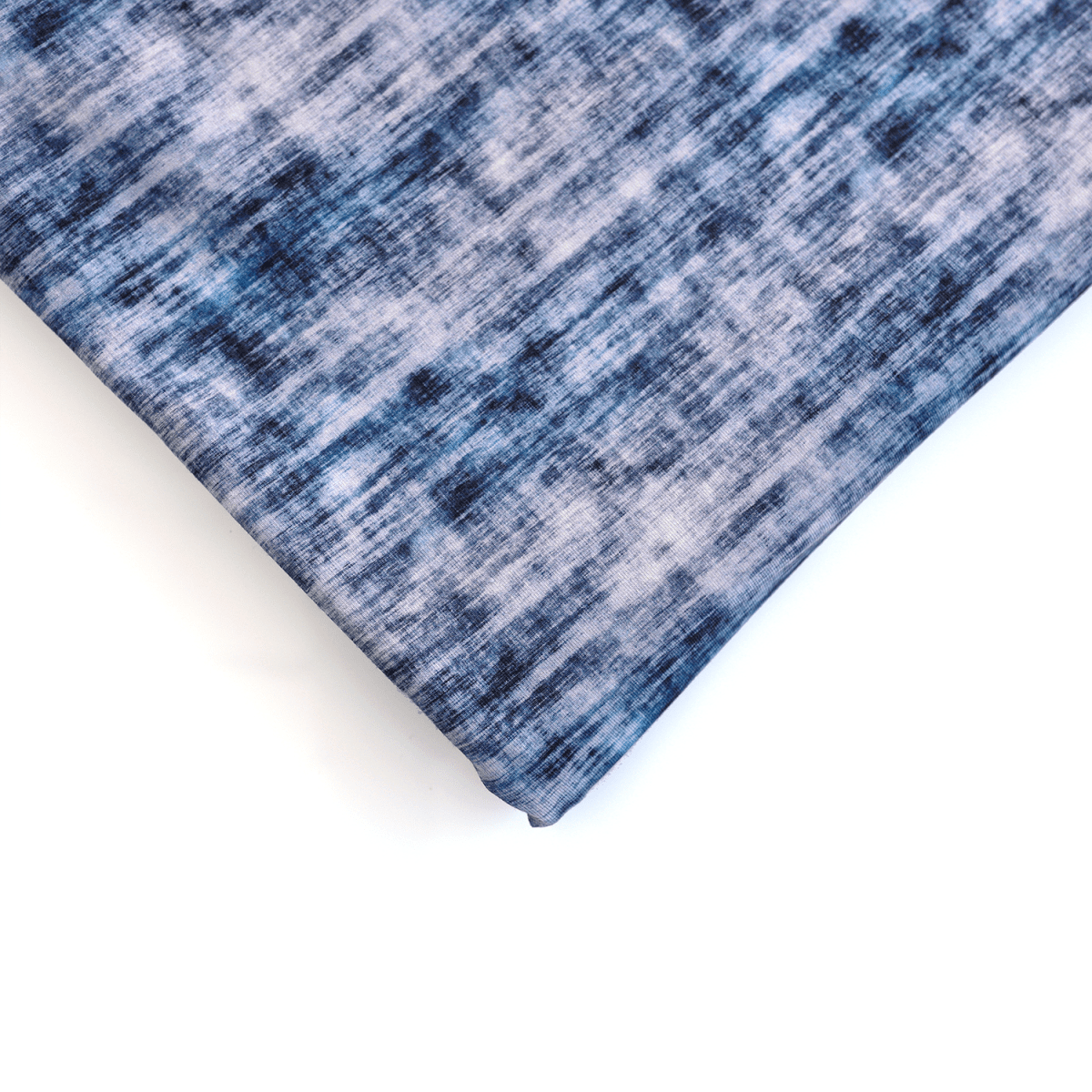 French Terry Print | Acid Wash Denim Look | 0.5m Piece+ - Fabric + Flow Textile Co.