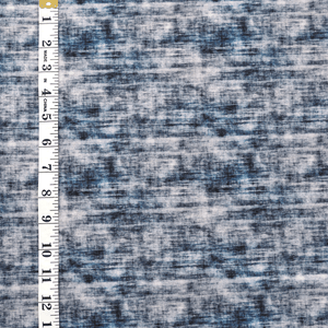 French Terry Print | Acid Wash Denim Look | 0.5m Piece+ - Fabric + Flow Textile Co.