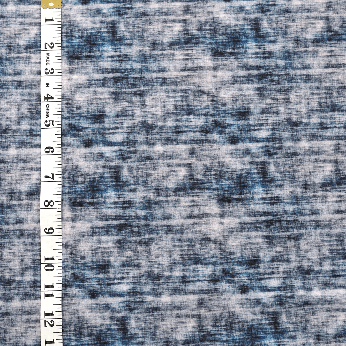 French Terry Print | Acid Wash Denim Look | 0.5m Piece+ - Fabric + Flow Textile Co.