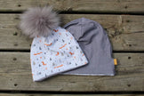 French Terry Print | Chilly Fox | Remnant - 0.5m Piece - Fabric + Flow Textile Co.