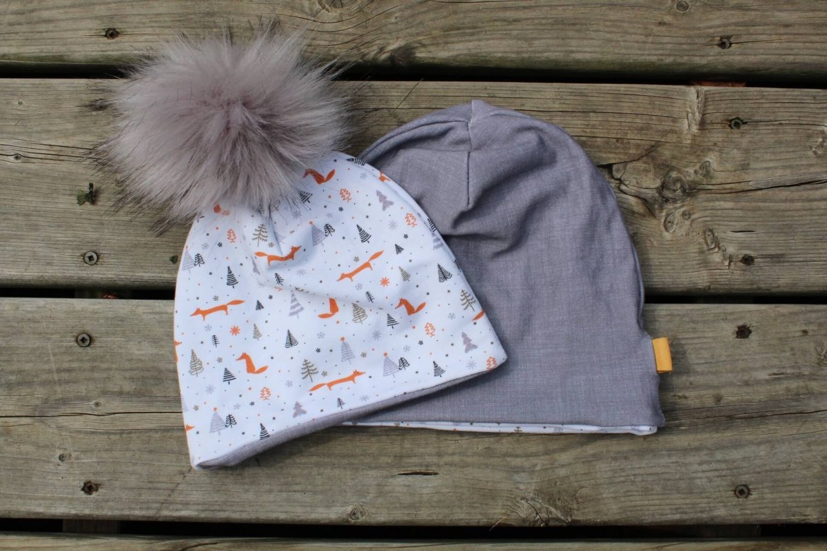 French Terry Print | Chilly Fox | Remnant - 0.5m Piece - Fabric + Flow Textile Co.