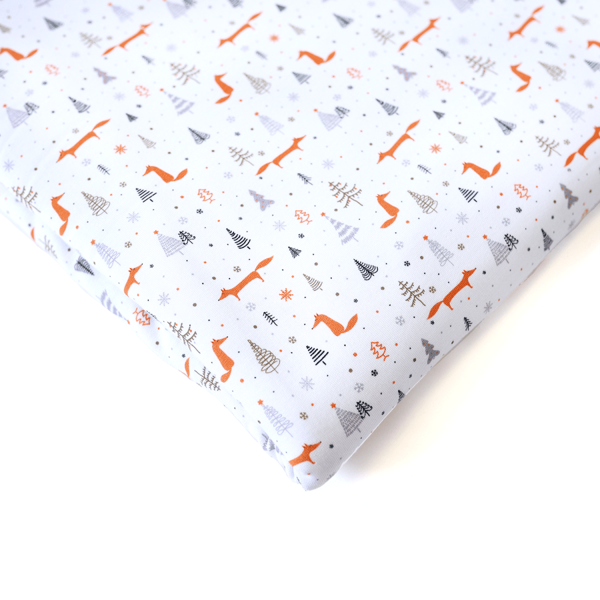 French Terry Print | Chilly Fox | Remnant - 0.5m Piece - Fabric + Flow Textile Co.