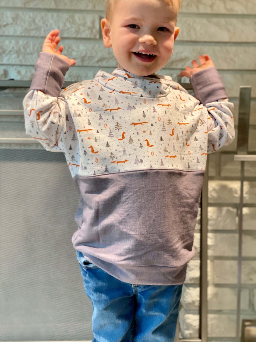 French Terry Print | Chilly Fox | Remnant - 0.5m Piece - Fabric + Flow Textile Co.