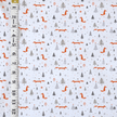 French Terry Print | Chilly Fox | Remnant - 0.5m Piece - Fabric + Flow Textile Co.