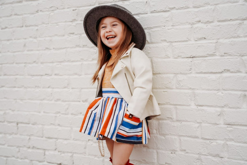 French Terry Print | Santorini Stripe R3G3 - Fabric + Flow Textile Co.