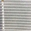 Jersey Knit | Grey + White Stripe - Fabric + Flow Textile Co.