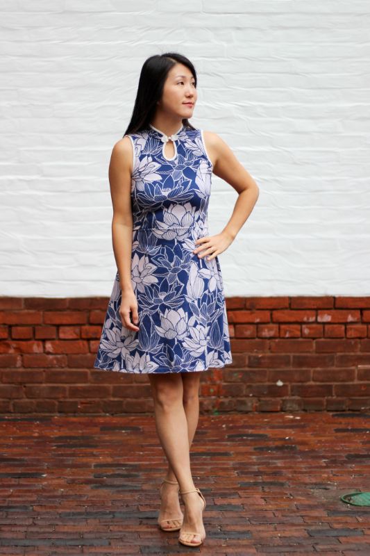 Jersey Knit Print | Lotus R7 - 8 - Fabric + Flow Textile Co.