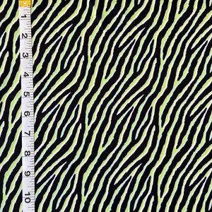 Jersey Knit Print | Neon Zebra - Fabric + Flow Textile Co.