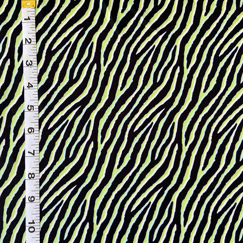 Jersey Knit Print | Neon Zebra - Fabric + Flow Textile Co.