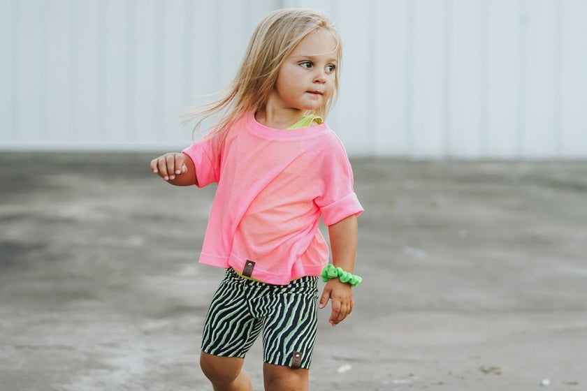 Jersey Knit Print | Neon Zebra - Fabric + Flow Textile Co.