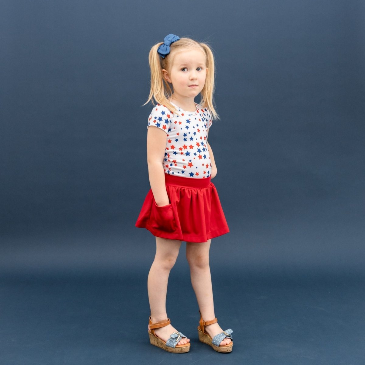 Jersey Knit Print | Patriotic Stars - Fabric + Flow Textile Co.