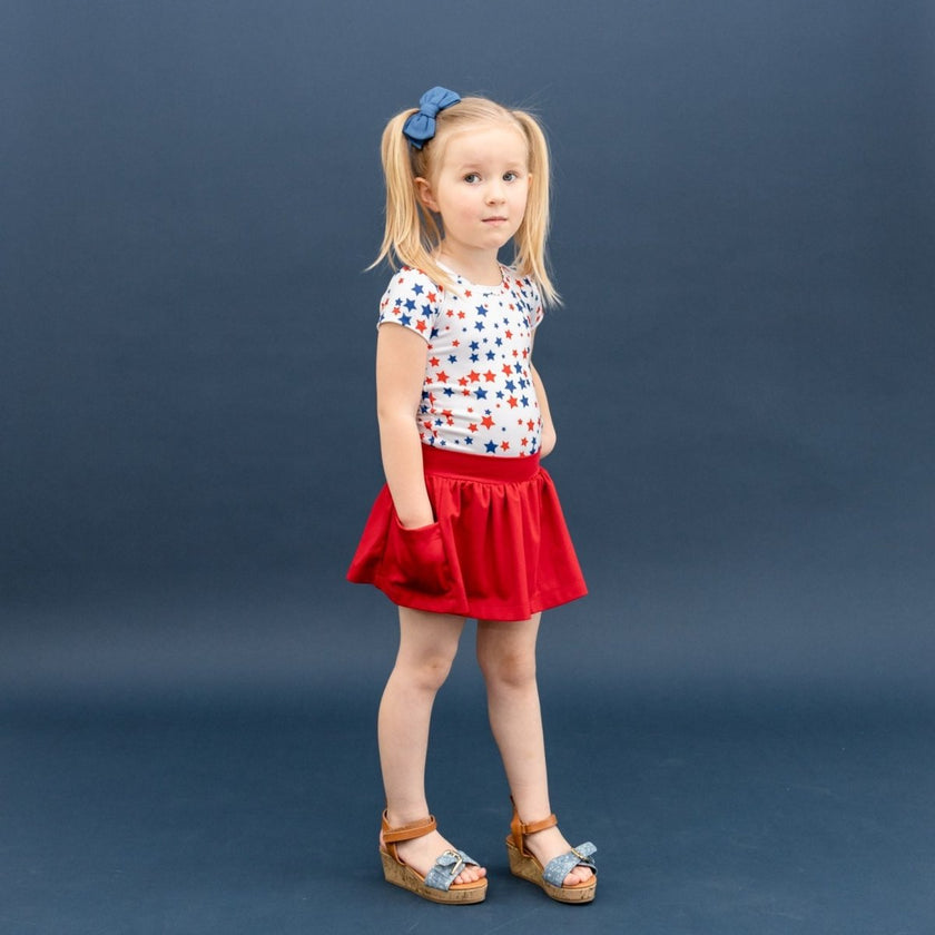Jersey Knit Print | Patriotic Stars - Fabric + Flow Textile Co.