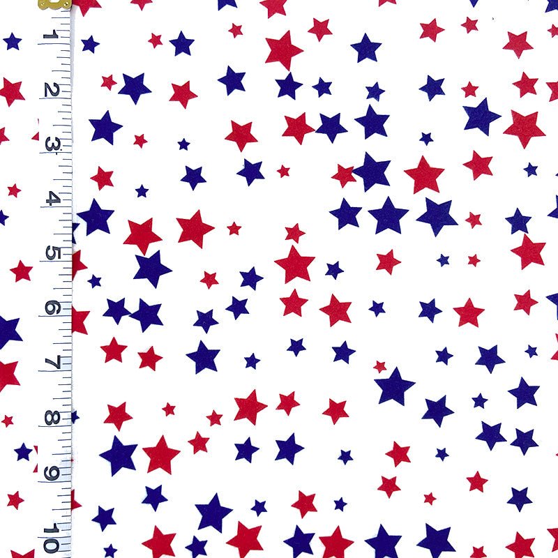 Jersey Knit Print | Patriotic Stars - Fabric + Flow Textile Co.