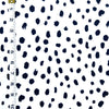 Jersey Knit Print | White Leopard Spots - Fabric + Flow Textile Co.