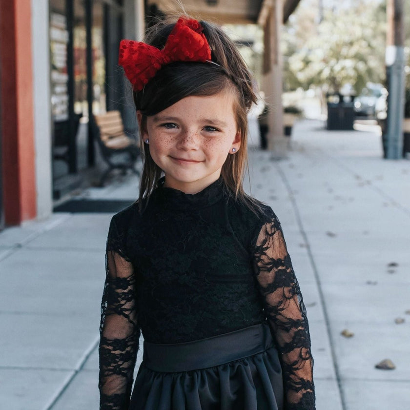 Lace Stretch | Black - Fabric + Flow Textile Co.