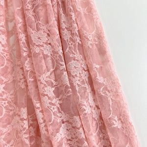 Lace Stretch | Pink - Fabric + Flow Textile Co.