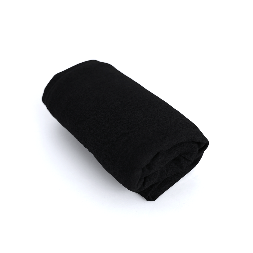 Luxe Ponte Knit - Black - Fabric + Flow Textile Co.