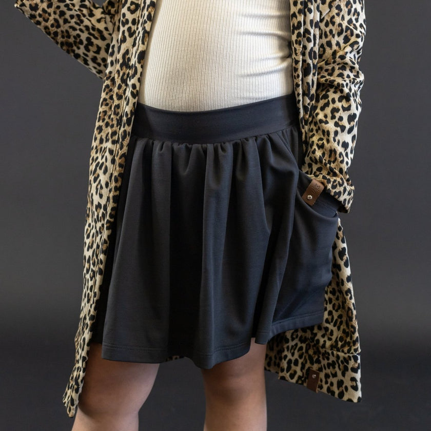 Luxe Ponte Knit - Charcoal - Fabric + Flow Textile Co.