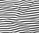 Luxe Ponte Stripe | White + Black Stripe - Fabric + Flow Textile Co.